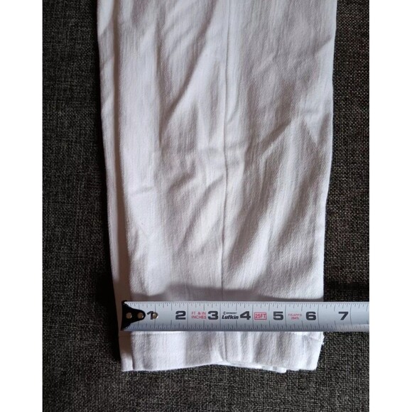 Pants 24W New Womans Belle Kim Gravel white ankle zip denim jeans Comfort waiste - Picture 10 of 11